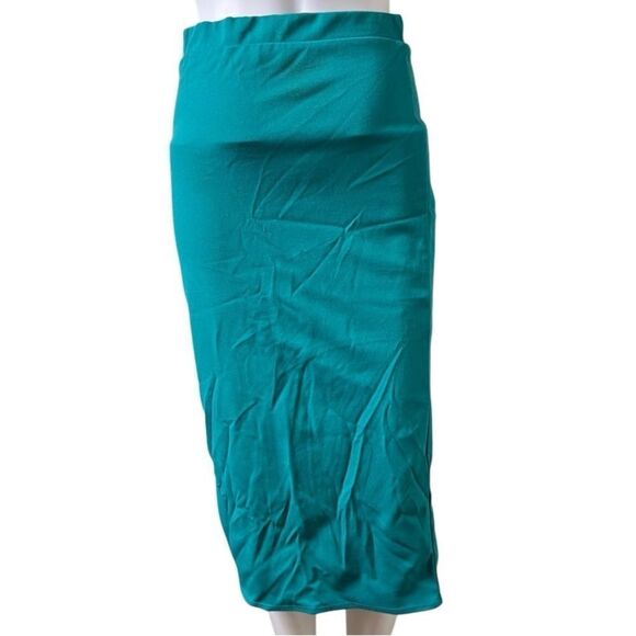 21 Saints Pull on Midi Skirt Teal Size Large - Picture 3 of 3
